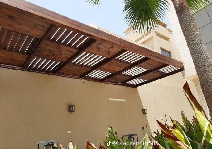 مظلات فلل سواتر أحواش مظلات مداخل حي لبن